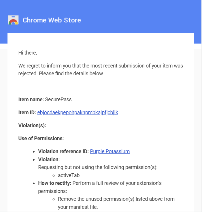 Second Rejection